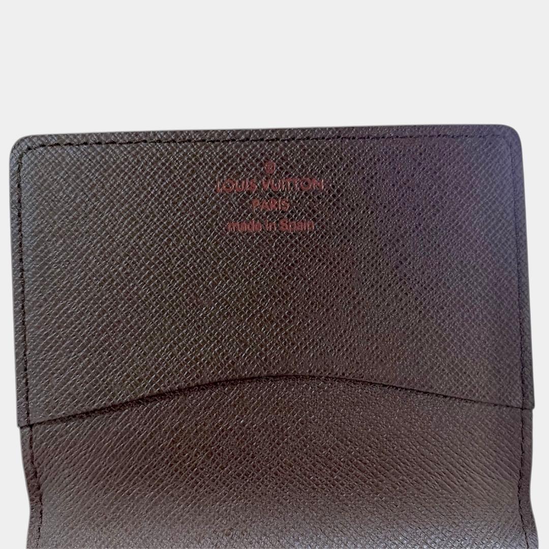 【美品】LOUIS VUITTON ダミエ レザー カードケース ユニセックス