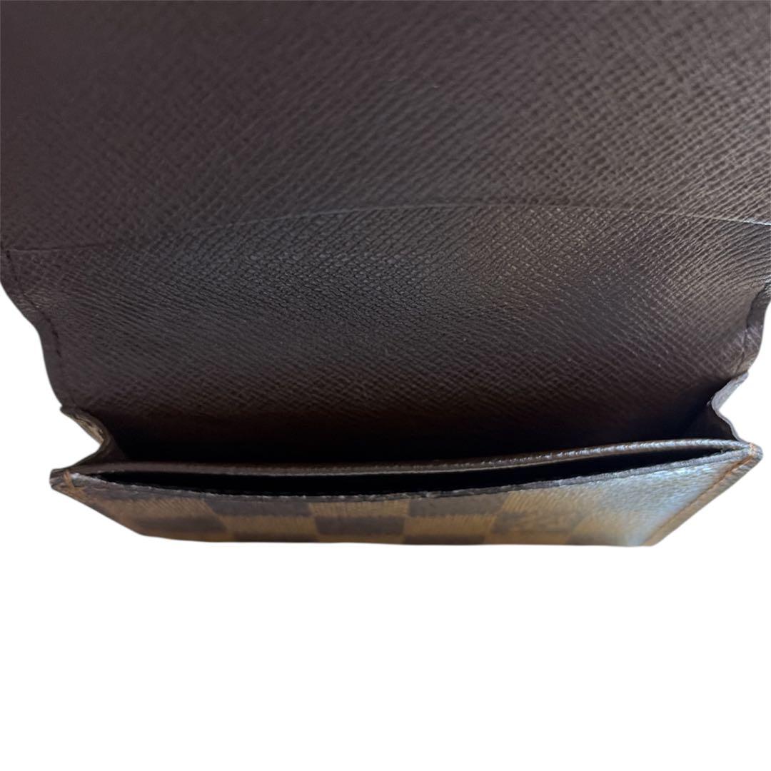 【美品】LOUIS VUITTON ダミエ レザー カードケース ユニセックス