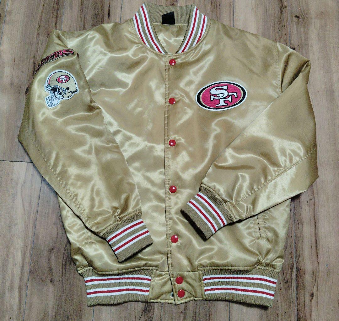 【美品】サンフランシスコ49ers ゴールドジャケット 46番 スカジャン