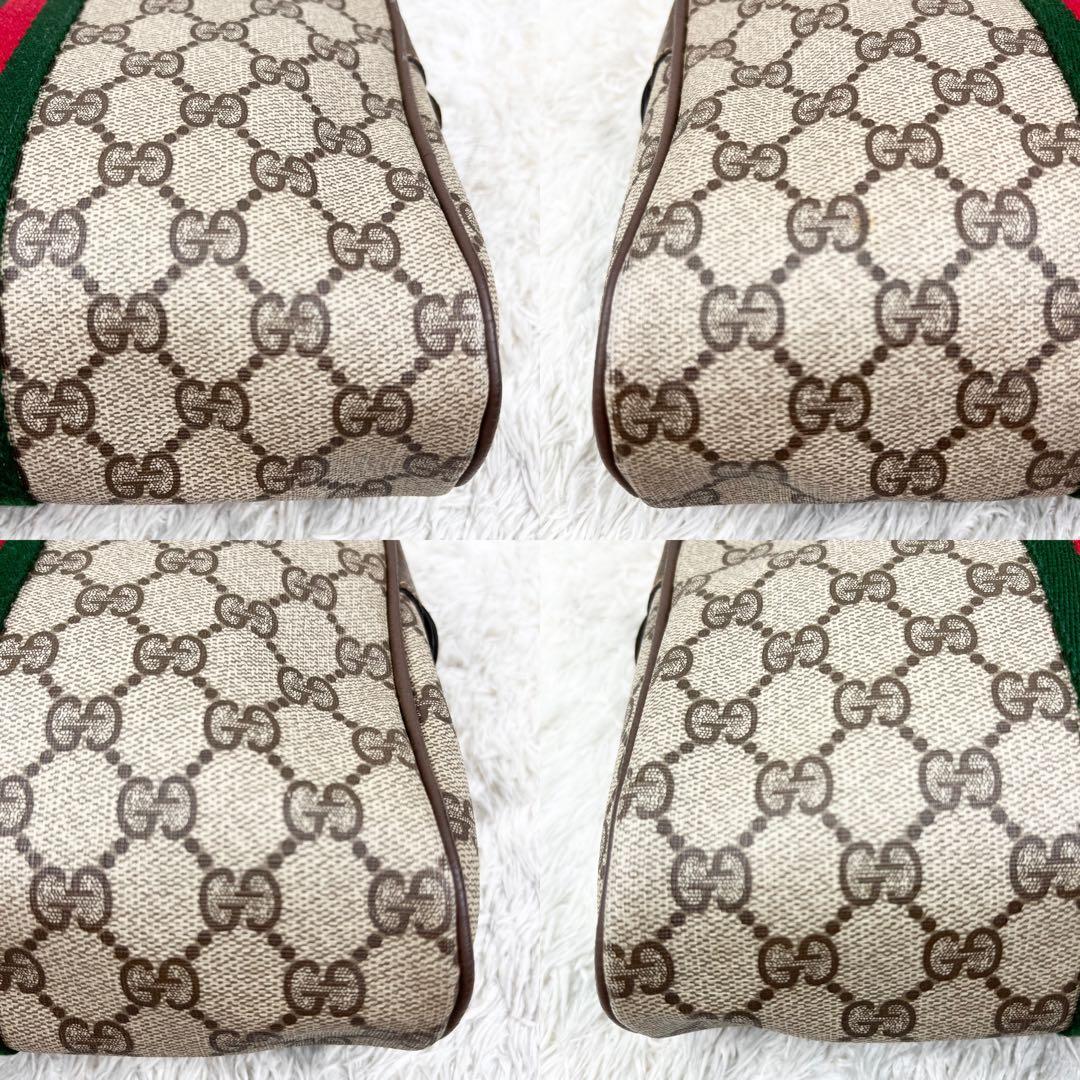 【美品】オールドグッチ シェリーライン GGスプリーム クラッチバッグ