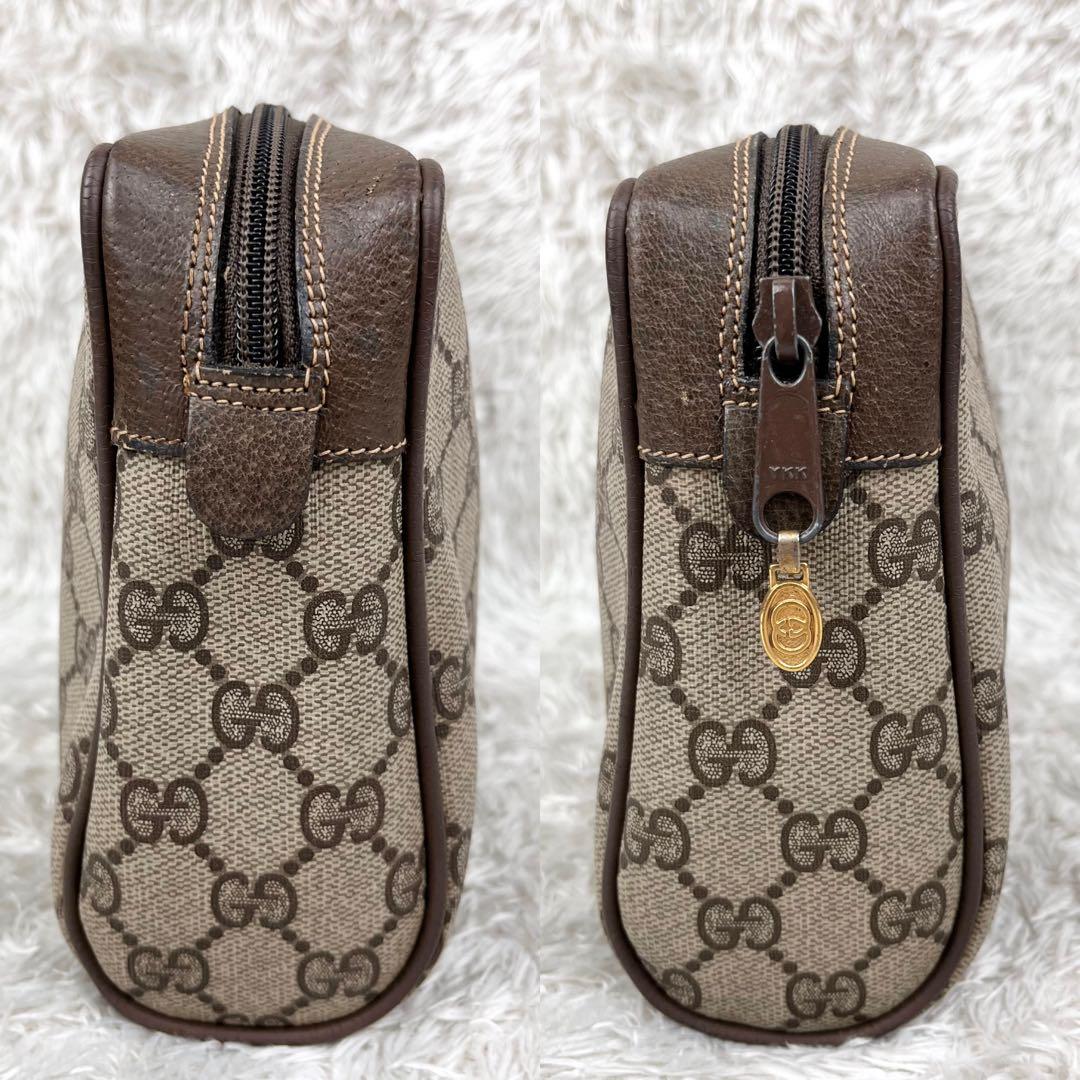 【美品】オールドグッチ シェリーライン GGスプリーム クラッチバッグ