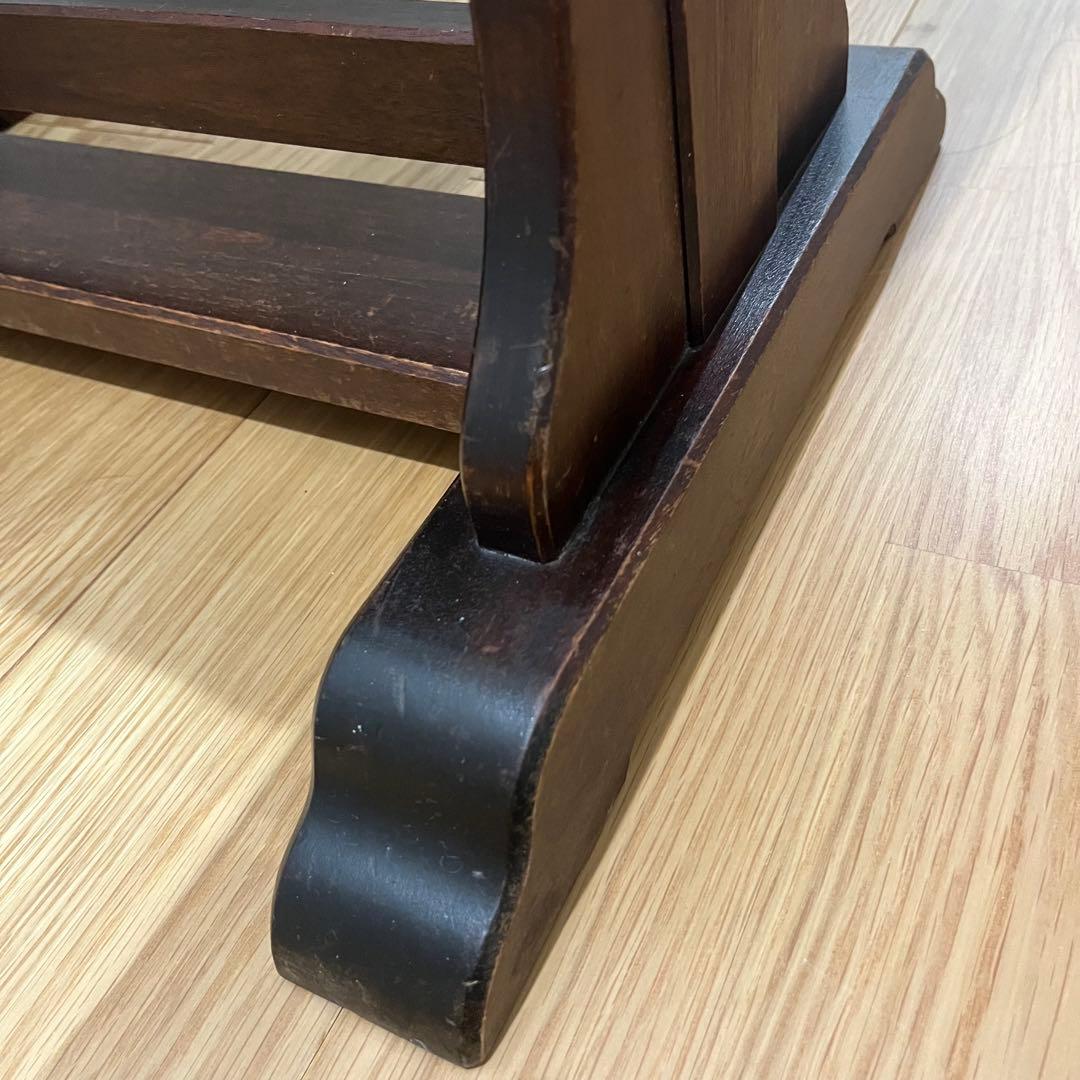 北海道民芸家具 スタンドミラー 姿見 全身鏡 鏡台 木製 アンティーク調