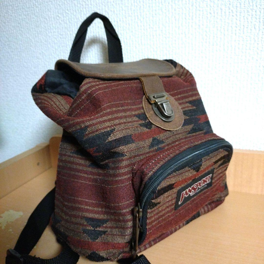 JANSPORT ヴィンテージ ネイティブ柄 ミニリュック 80s 90s