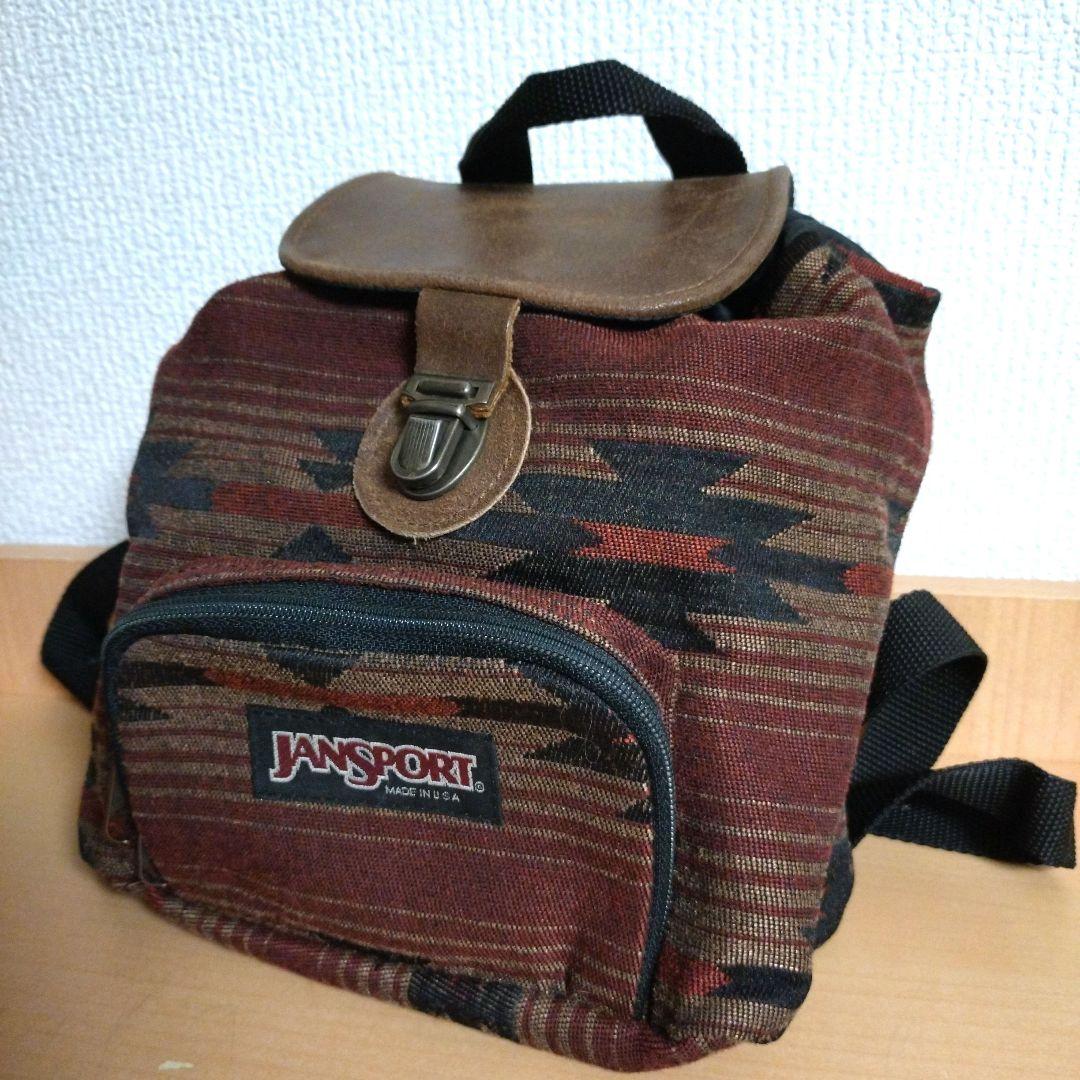 JANSPORT ヴィンテージ ネイティブ柄 ミニリュック 80s 90s