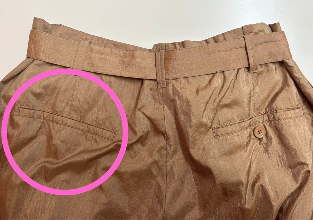 LEMAIRE ルメール ベルト付き パンツ ベージュ 38サイズ