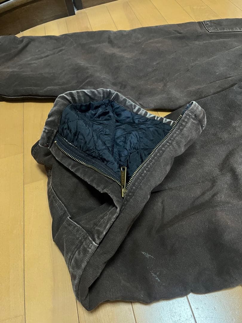 Carhartt メキシコ製 オーバーオール ダック地 ダークブラウン