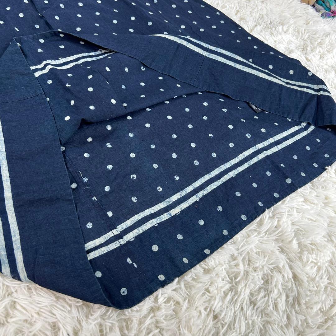 美品★umii908　45R/45rpm　ドットワンピース　ロング　ネイビー　3