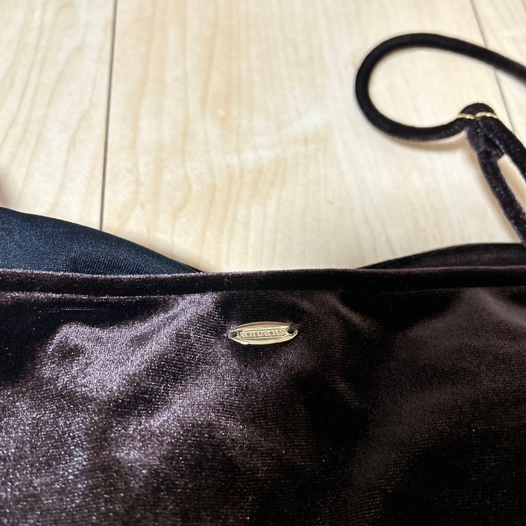 【新品未使用タグ付き】 anuans ベロアセパレートギャザースイムウエア 水着