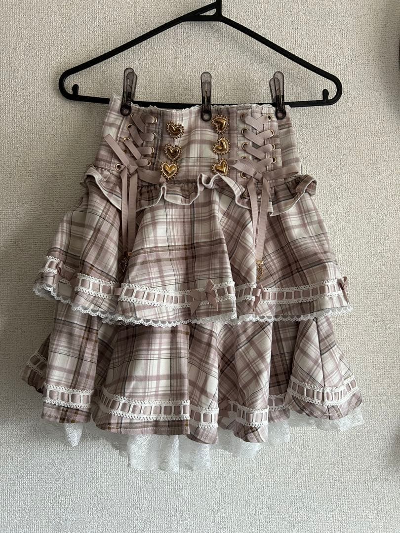 LIZLISA ハシゴレーススカパン ピンク