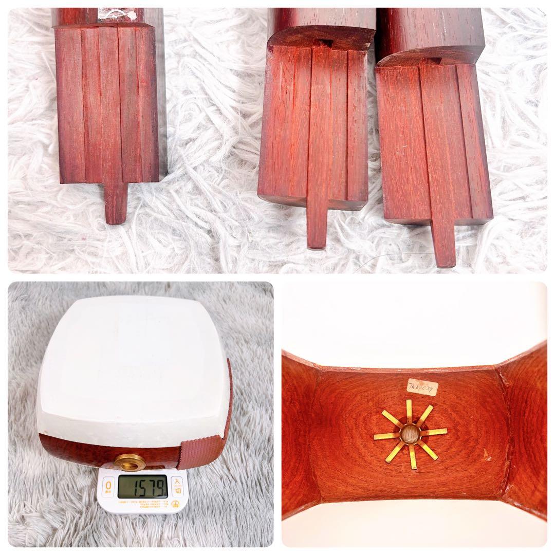 津軽三味線　紅木　太棹　東さわり付　皮やぶれなし　二本溝　天神欠けなし　合皮皮