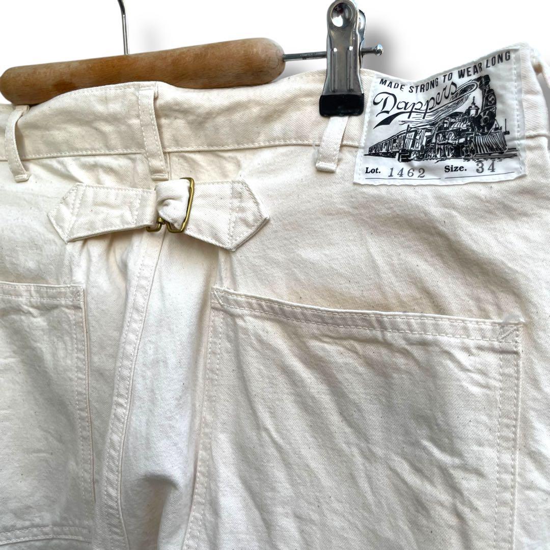 定価5万以上ダッパーズ ホワイトツイル ジャケット パンツセットアップ40 34