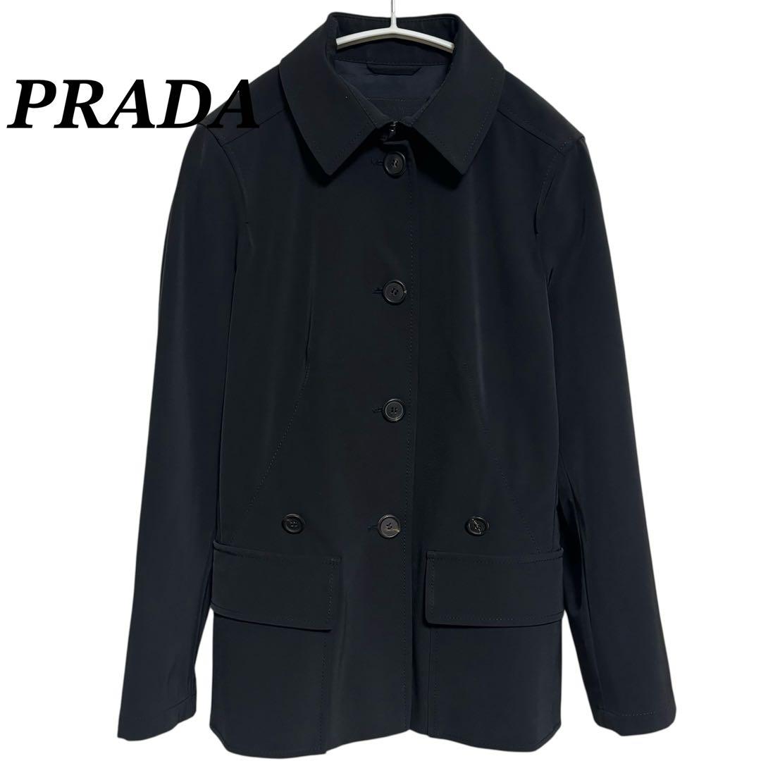 PRADA プラダ　テーラードジャケット　ブラック　38 ボタン