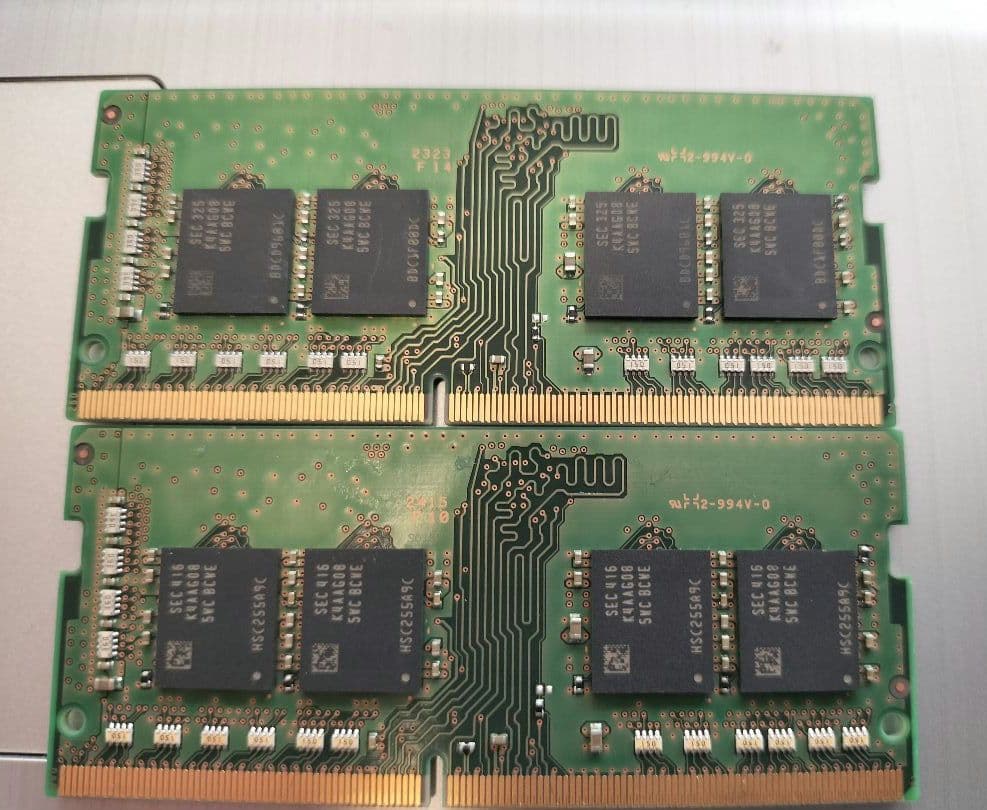 Samsung (16GBx2)32GB 3200AA-SA2メモリ 2枚組