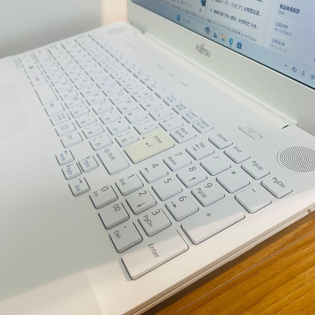 設定済みすぐ使えるホワイトノート大容量750ギガカメラWin11オフィスDVD