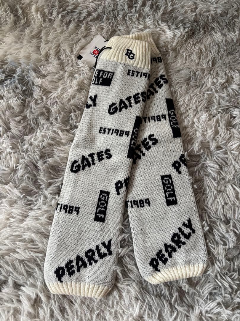 値下げしました！新品未使用❤️PEARLY GATES ホワイトレッグウォーマー