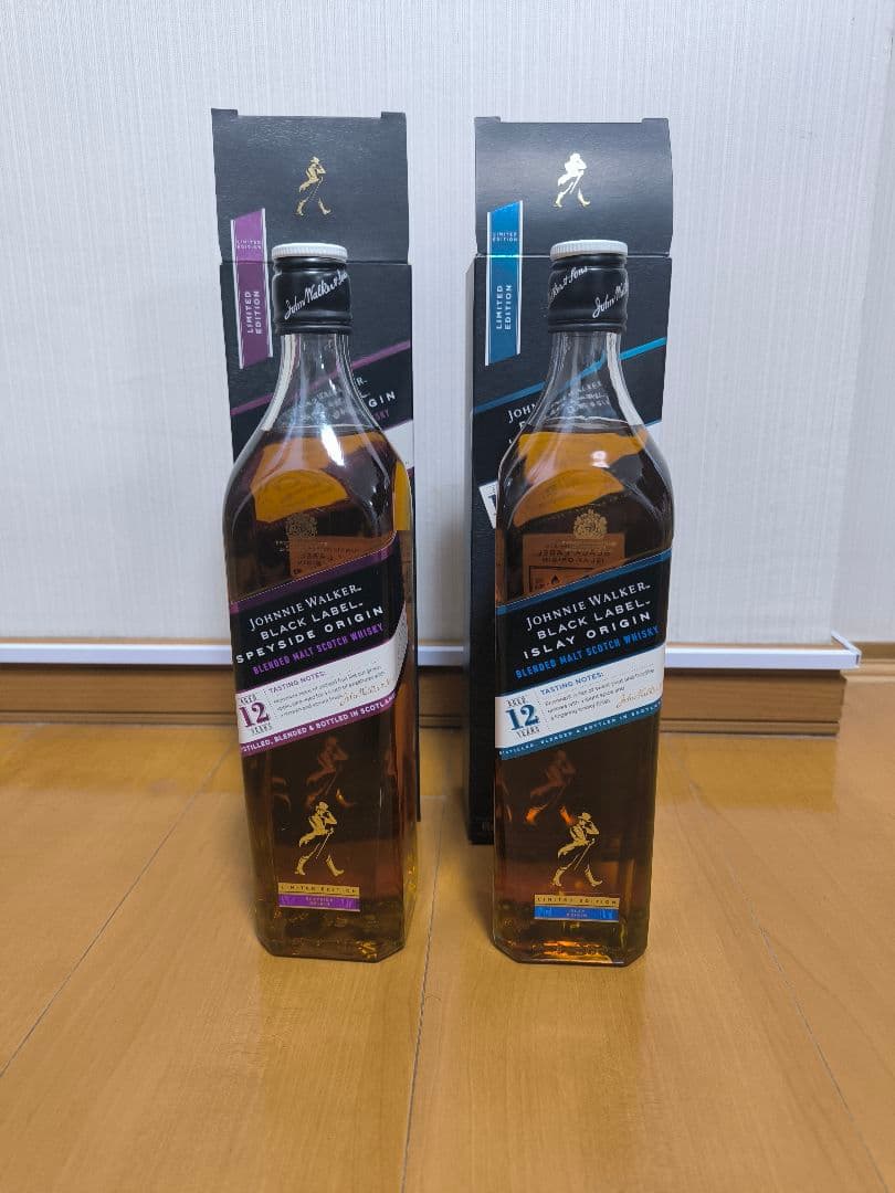 【限定品】ジョニーウォーカーブラックラベル 12年 オリジンシリーズ 2本セット