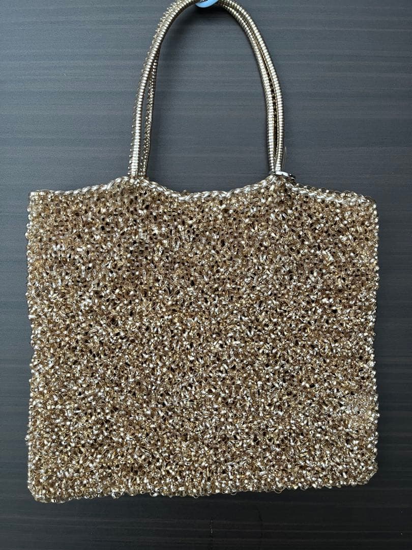 アンテプリマ／ワイヤーバッグ　ゴールド