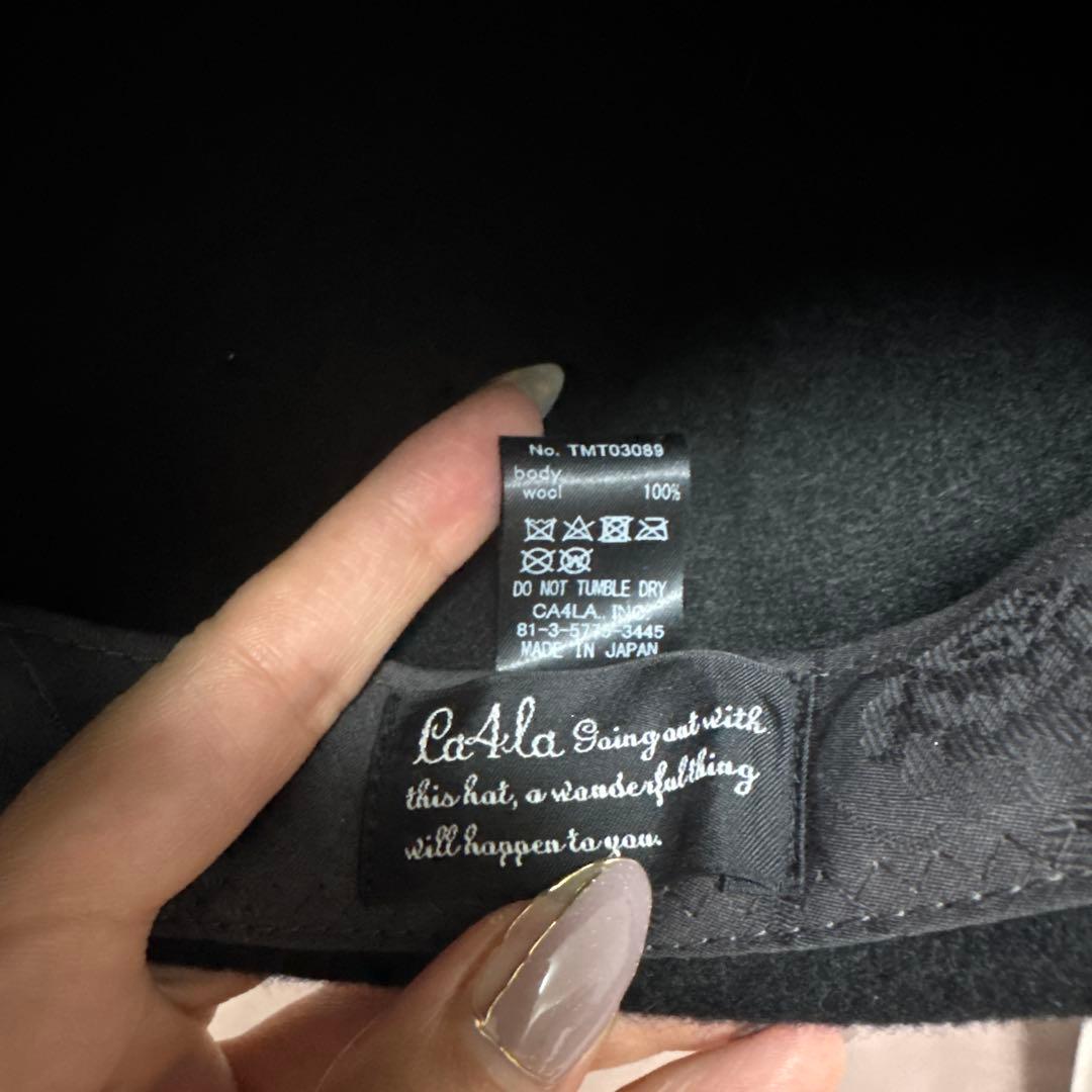 【CA4LA】ウールキャスケット帽