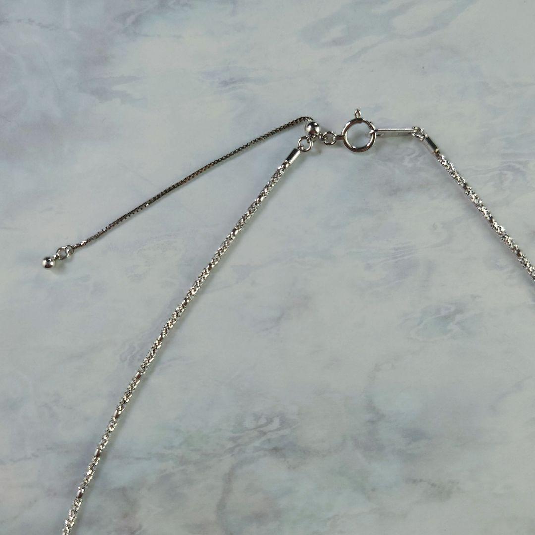 K18 WGワイヤーネックレス　18金　オメガネックレス