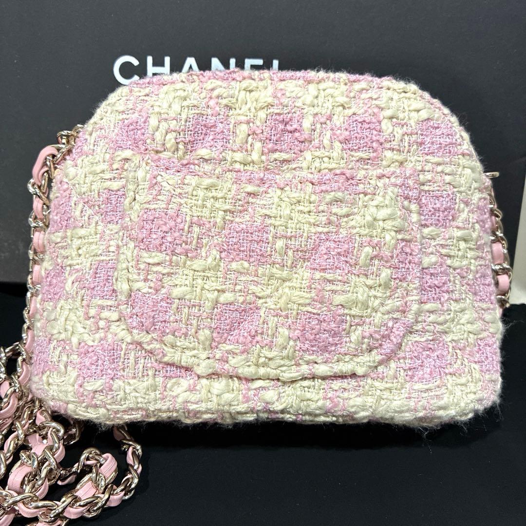 CHANELシャネル ショルダーバッグ チェーンバック　ノベルティ　ピンク