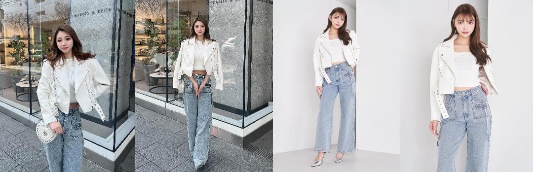 ダーリッチ darich カラーライダースジャケット ブラック BLK