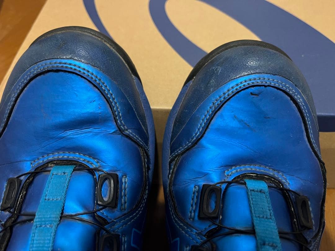 asics CP304限定希少色ハイカット安全靴 青