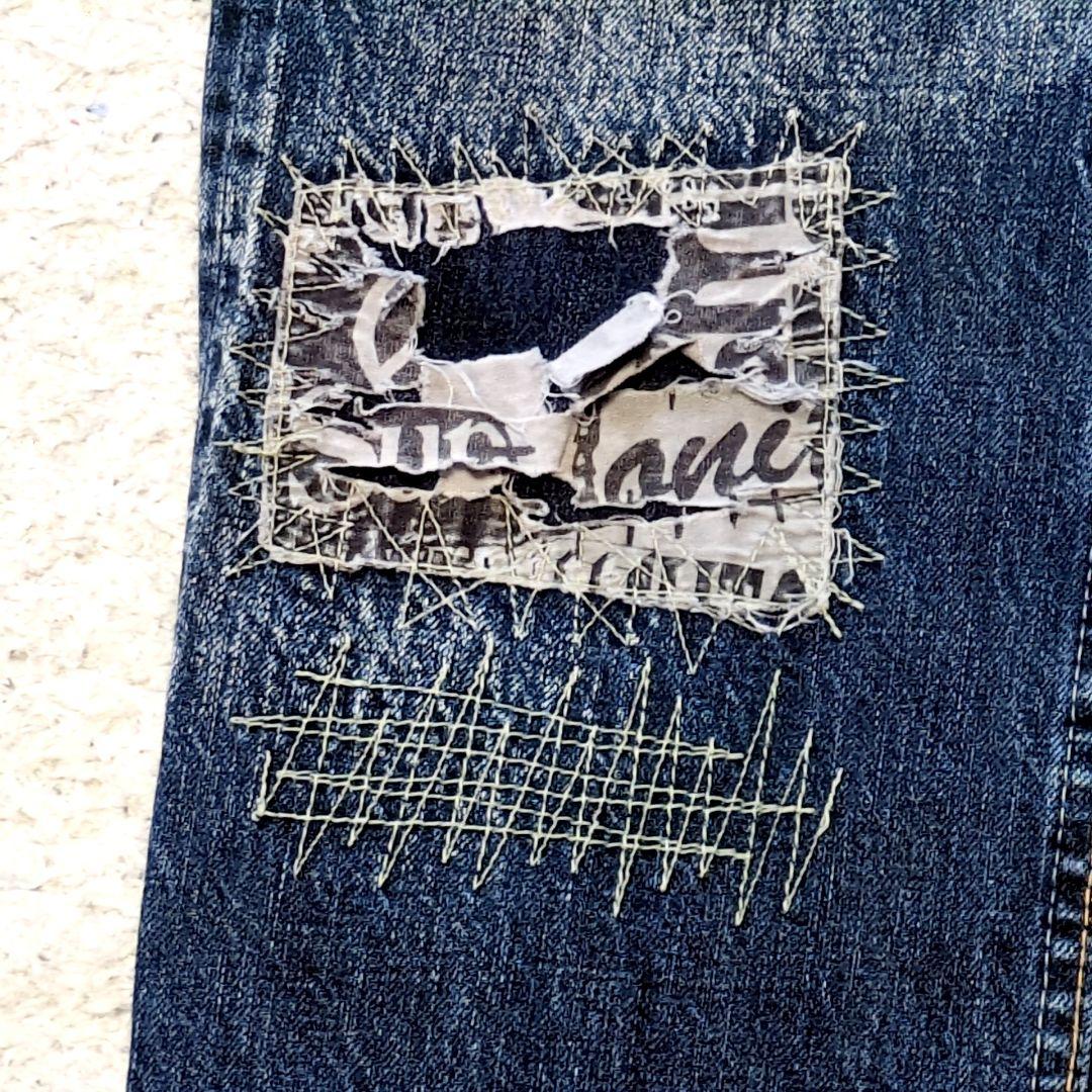 値下げ中2-34 90s古着 PaulSmithJeans パッチワークデニム