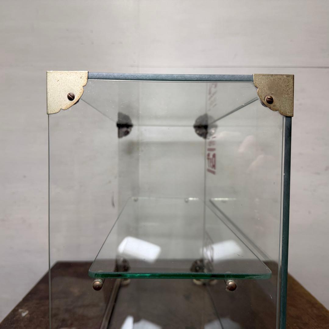 昭和レトロ ガラスケース ロッテ 極小 卓上 アンティーク ショーケース 陳列棚