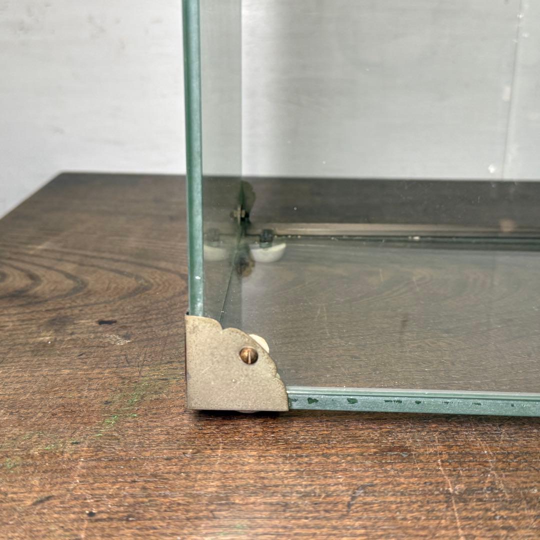 昭和レトロ ガラスケース ロッテ 極小 卓上 アンティーク ショーケース 陳列棚