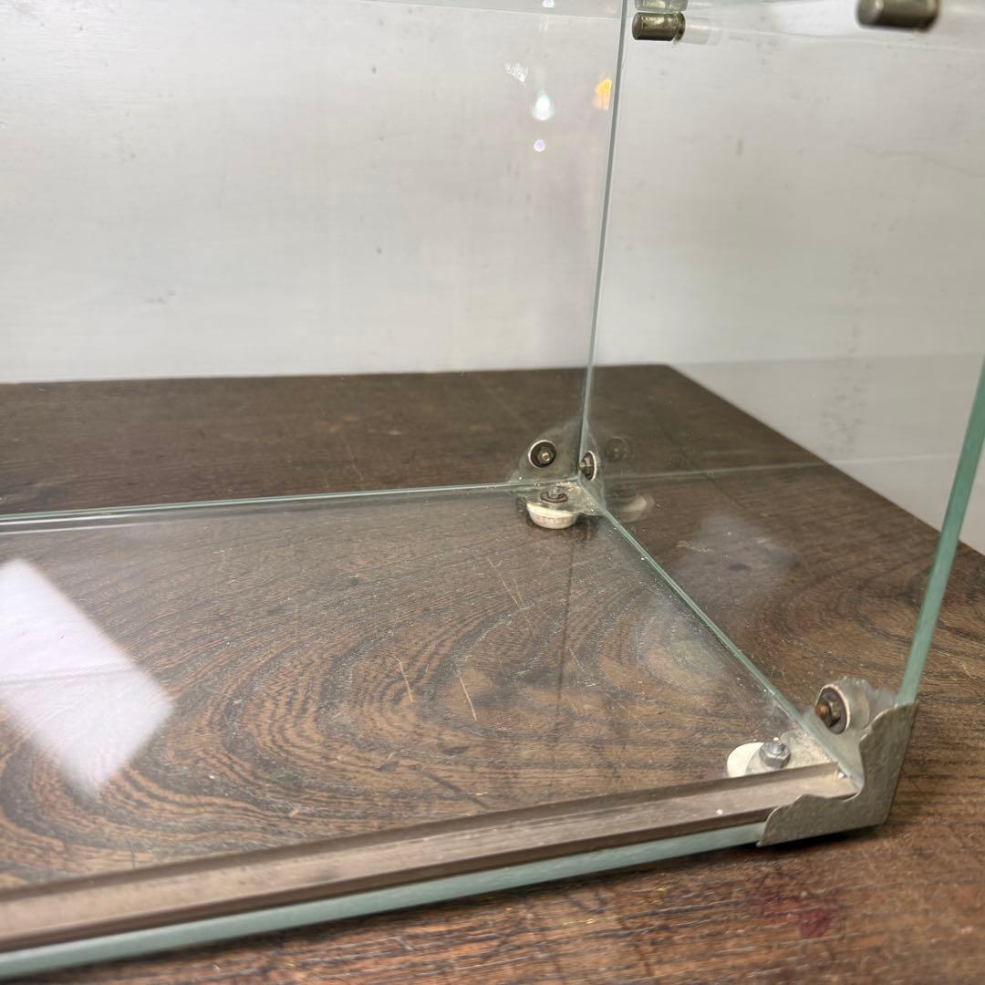 昭和レトロ ガラスケース ロッテ 極小 卓上 アンティーク ショーケース 陳列棚