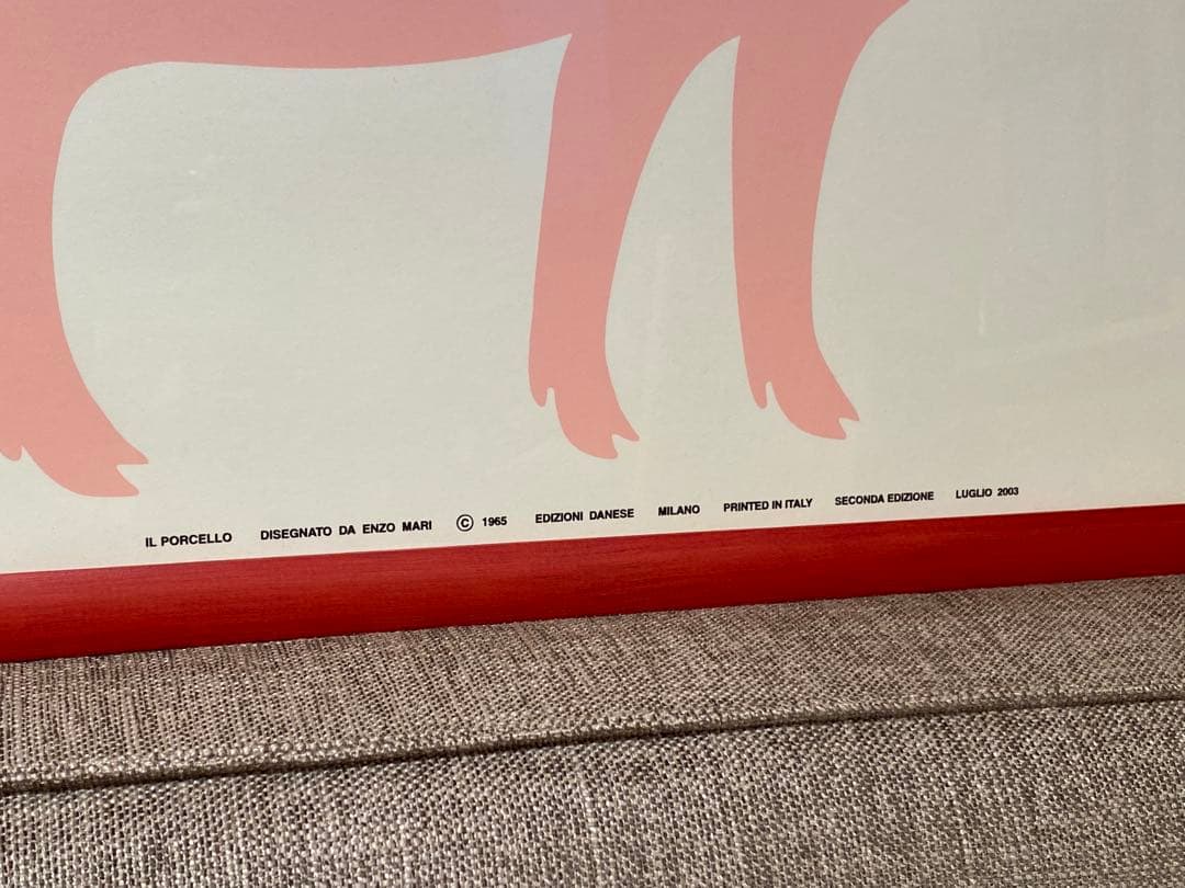 DANESE ダネーゼ Enzo Mari エンツォ・マリPig ブタ ポスター