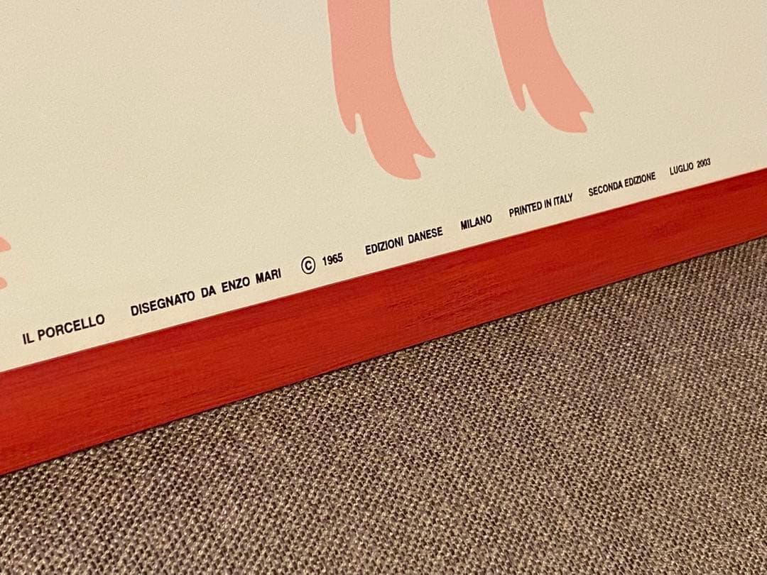 DANESE ダネーゼ Enzo Mari エンツォ・マリPig ブタ ポスター