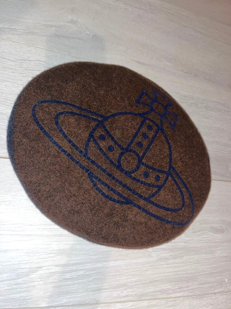 Vivienne Westwood ウールベレー帽 茶✖️紺