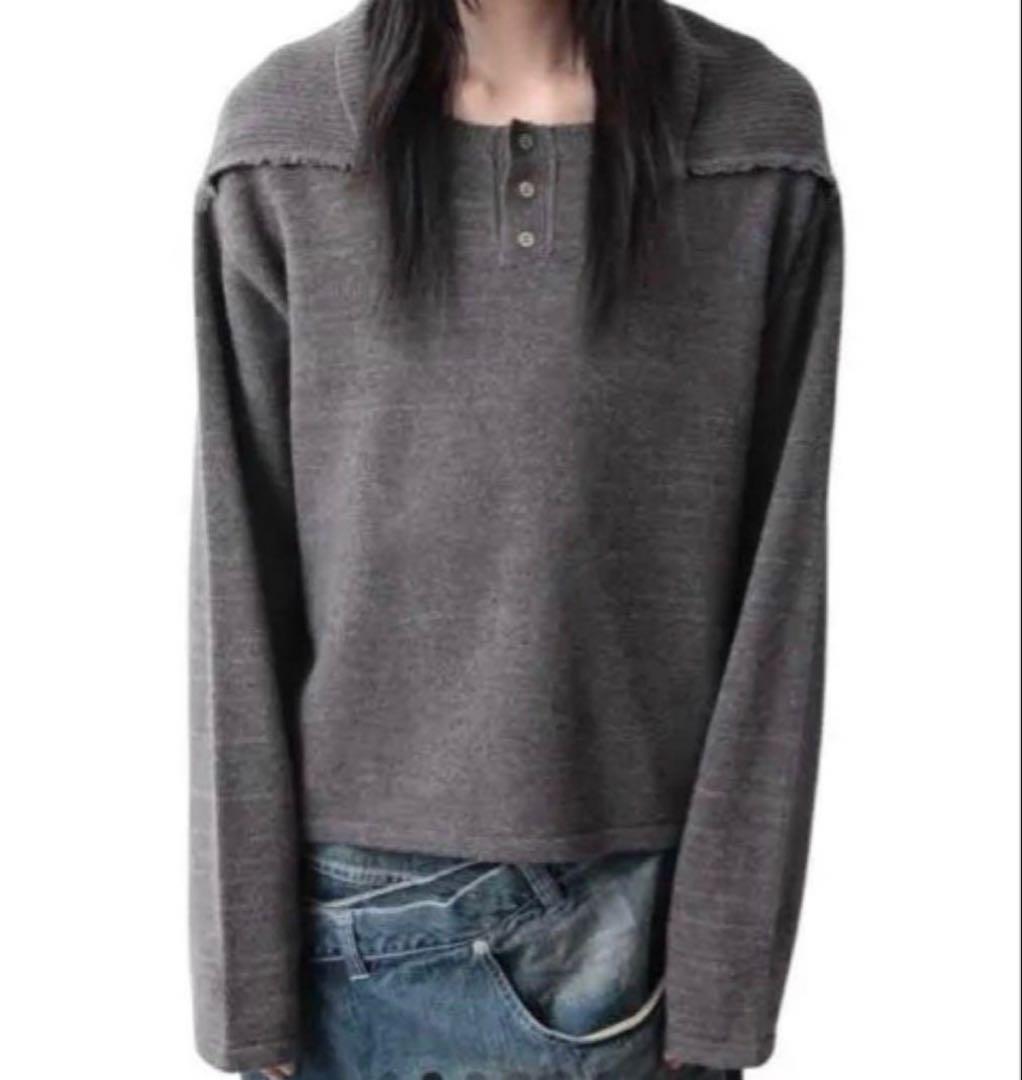 トップス ORIMI FLIPPY SWEATER size:1 color:brown