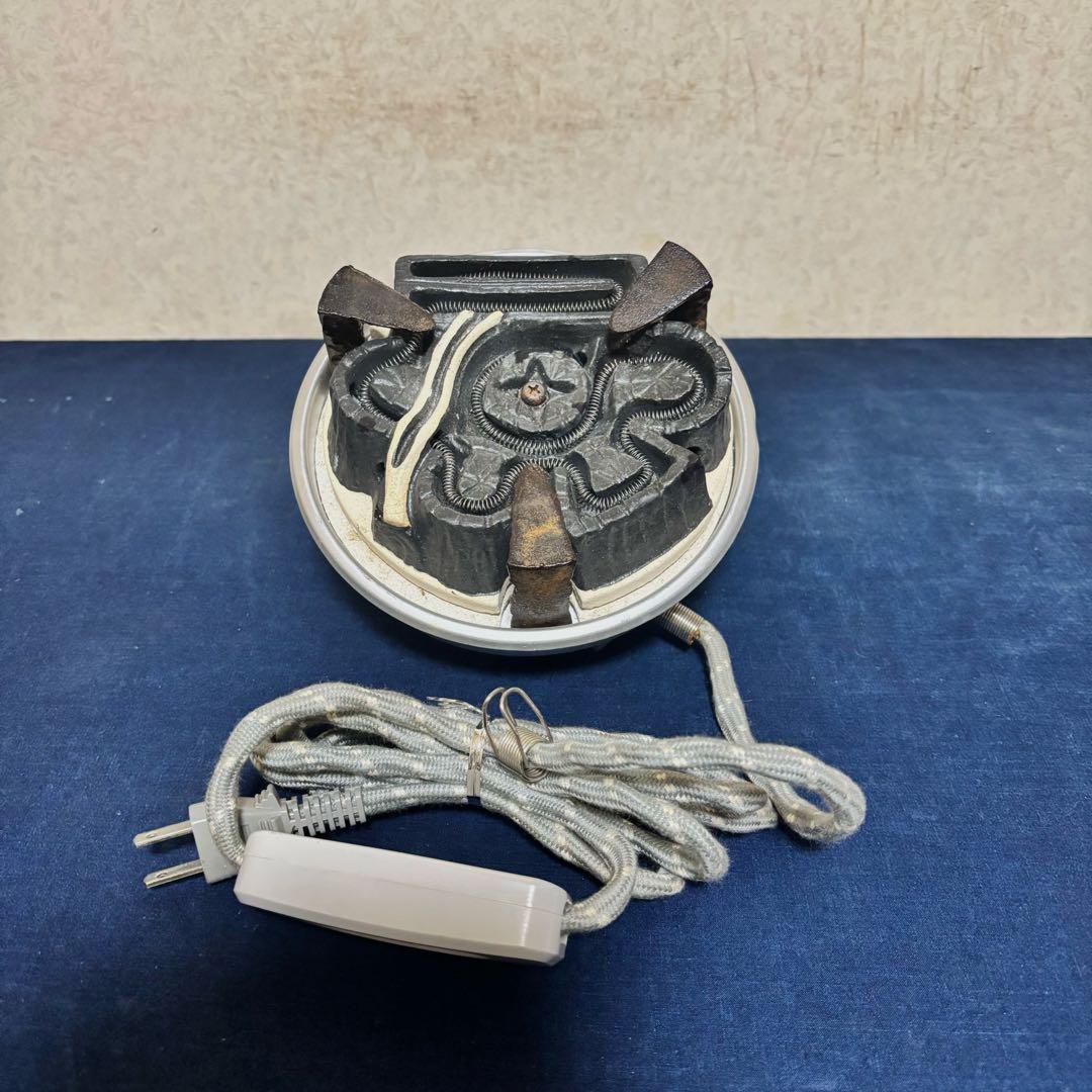 風炉/茶釜/電熱器/唐銅朝鮮風炉釜/野々田製電熱器/敷板/茶道具/お点前道具