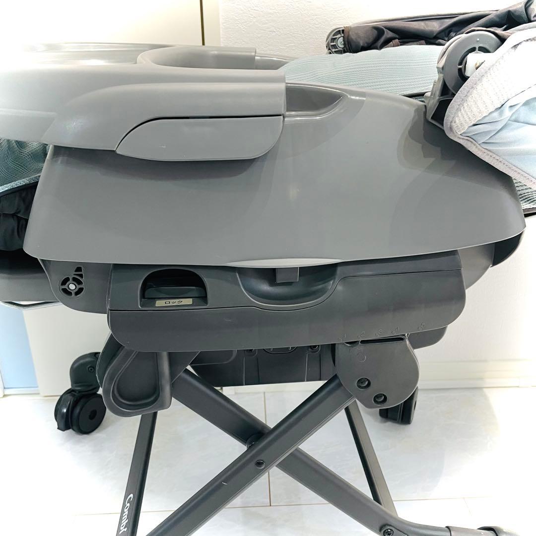 【良品】動作良好★コンビネムリラオートスイングBEDiLongスリープシェルブル