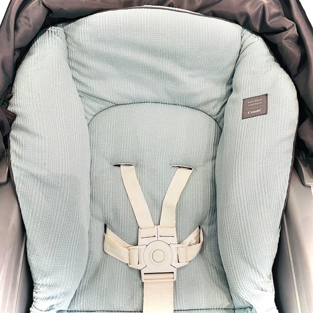 【良品】動作良好★コンビネムリラオートスイングBEDiLongスリープシェルブル