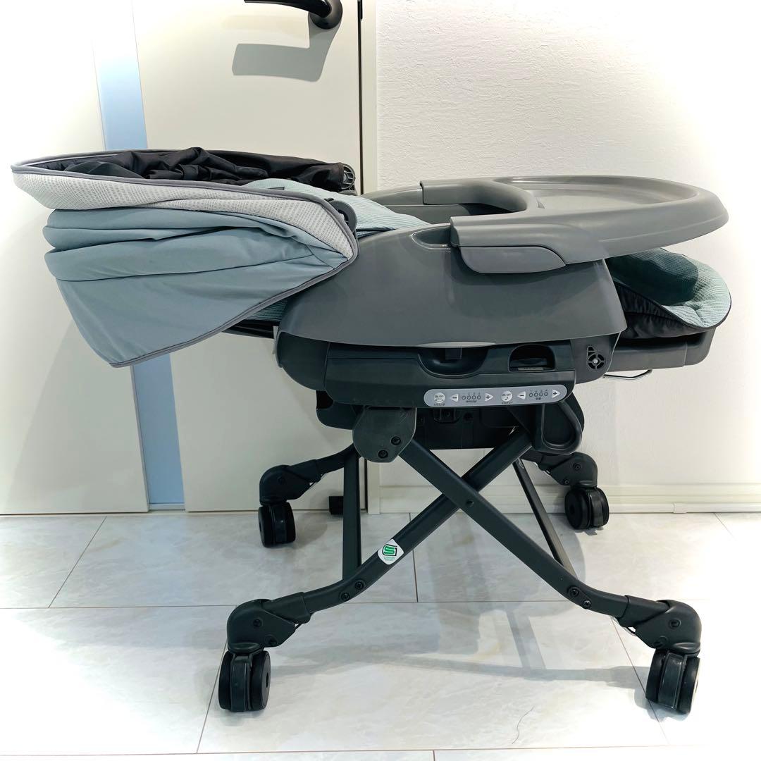 【良品】動作良好★コンビネムリラオートスイングBEDiLongスリープシェルブル