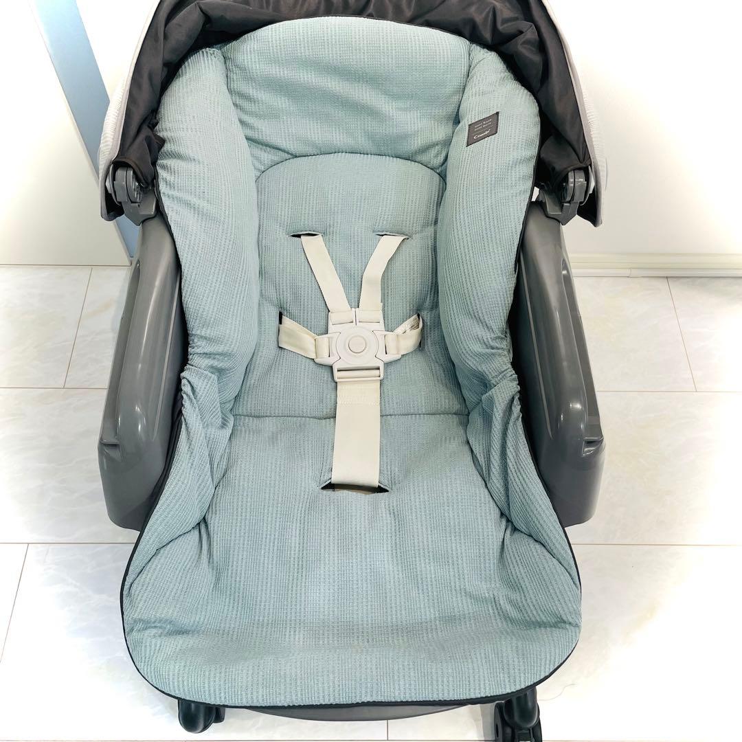 【良品】動作良好★コンビネムリラオートスイングBEDiLongスリープシェルブル