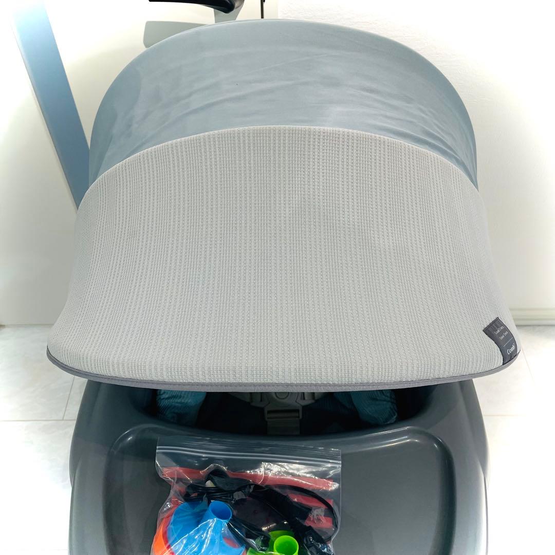 【良品】動作良好★コンビネムリラオートスイングBEDiLongスリープシェルブル