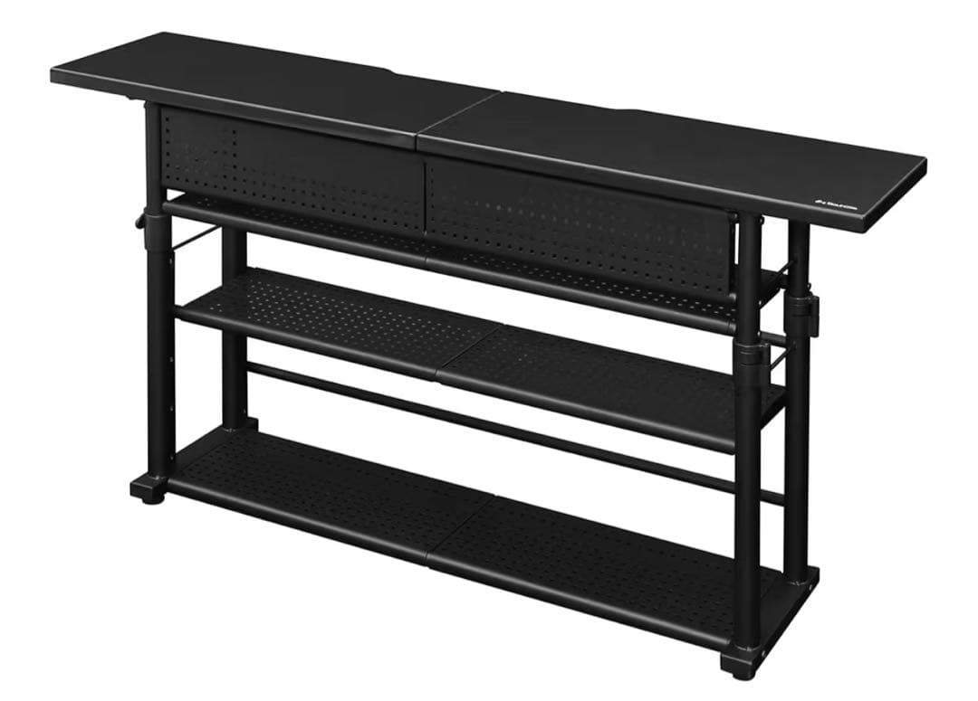 Bauhutte エクステンションデスク 120cm ブラック 黒