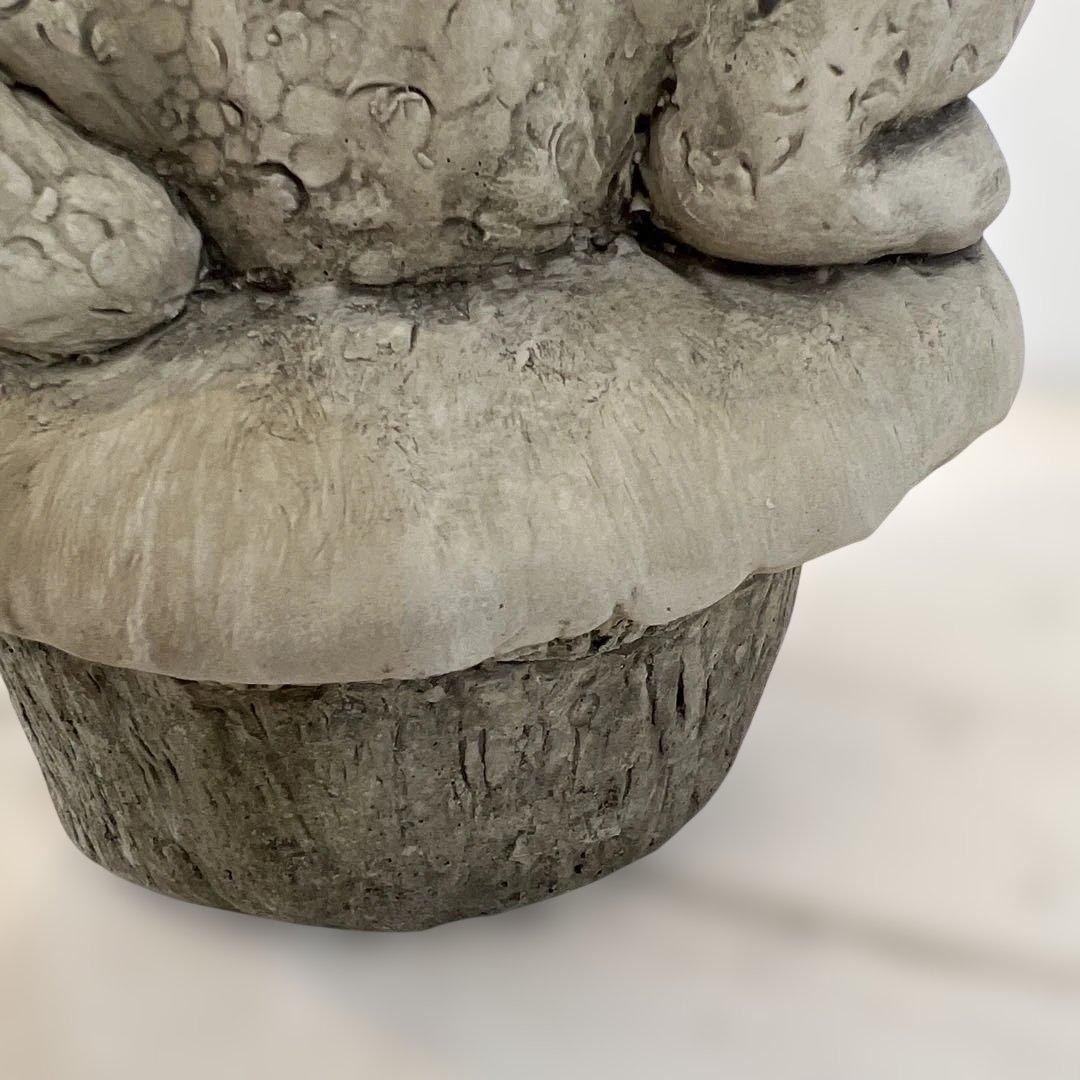 英国ガーデンオーナメントカエルのオーナメント 石膏製