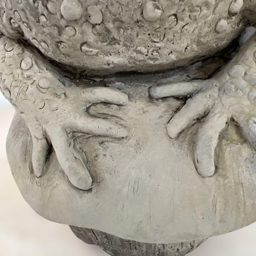 英国ガーデンオーナメントカエルのオーナメント 石膏製