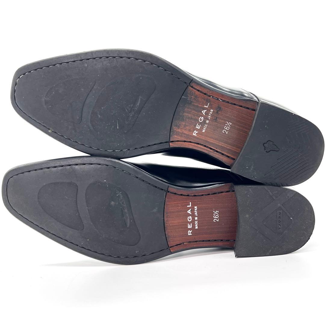 【美品】リーガル　REGAL ビジネスシューズ　ストレートチップ　黒　26.5