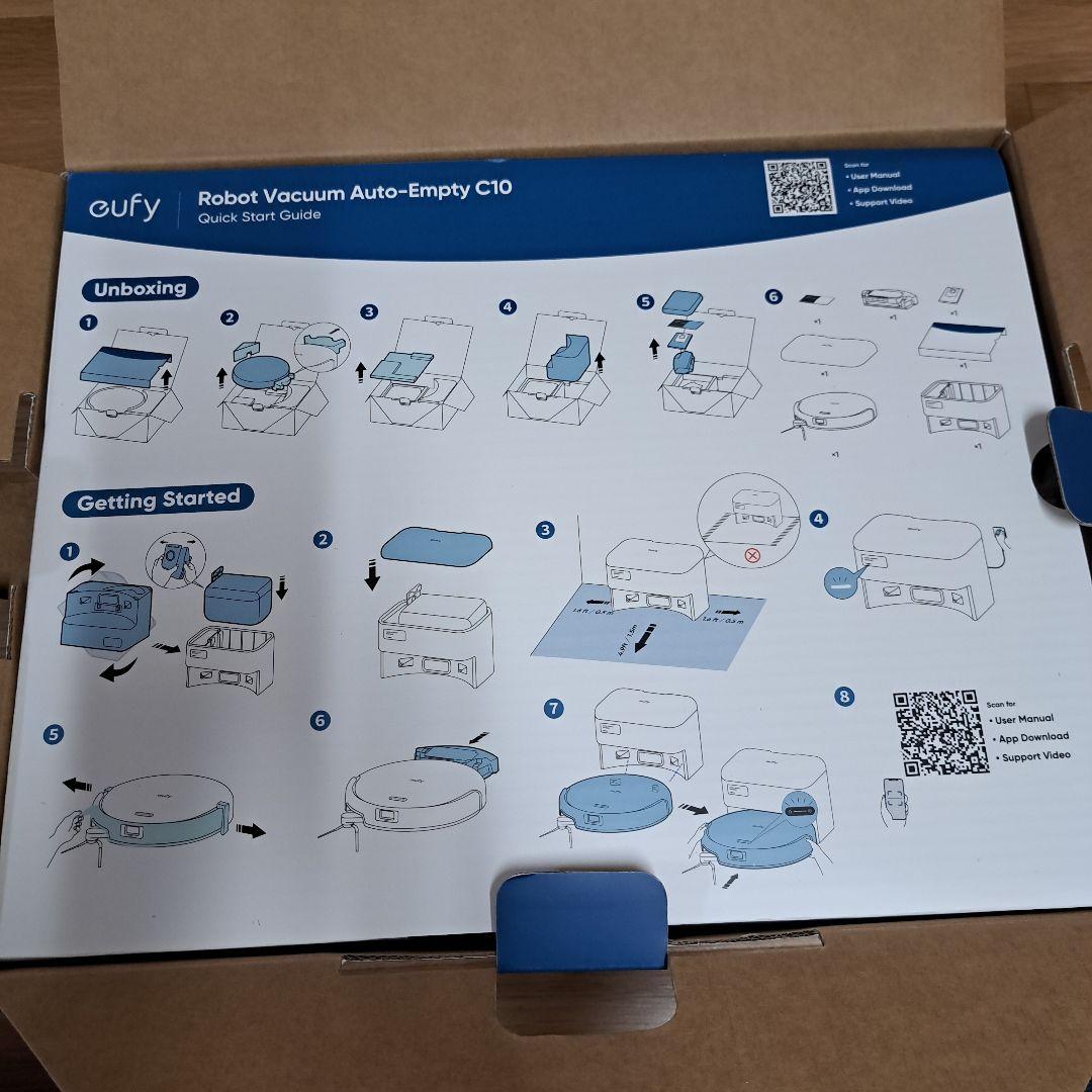 Eufy C10 ロボット掃除機 本体 自動排出機能付き