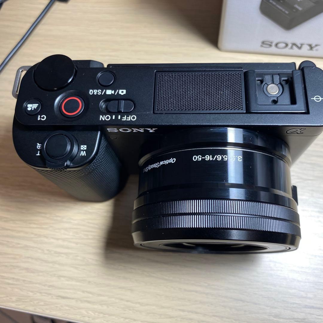 Sony ZV-E10 EPZ16-50キット シューティンググリップ　充電器付