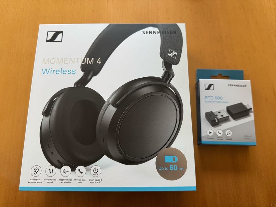 Sennheiser Momentum 4 ワイヤレスヘッドホン&BTD600