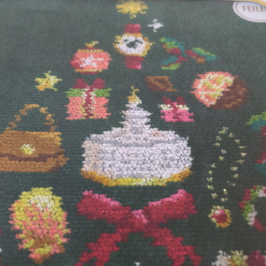 和光限定 フェイラー　別注　ハンカチ　クリスマス　グリーン　同色2枚セット