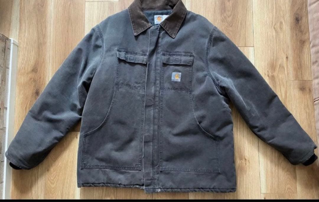 星タグ〜90's初期　USA製　Carharttトラディショナルコート　ブラック