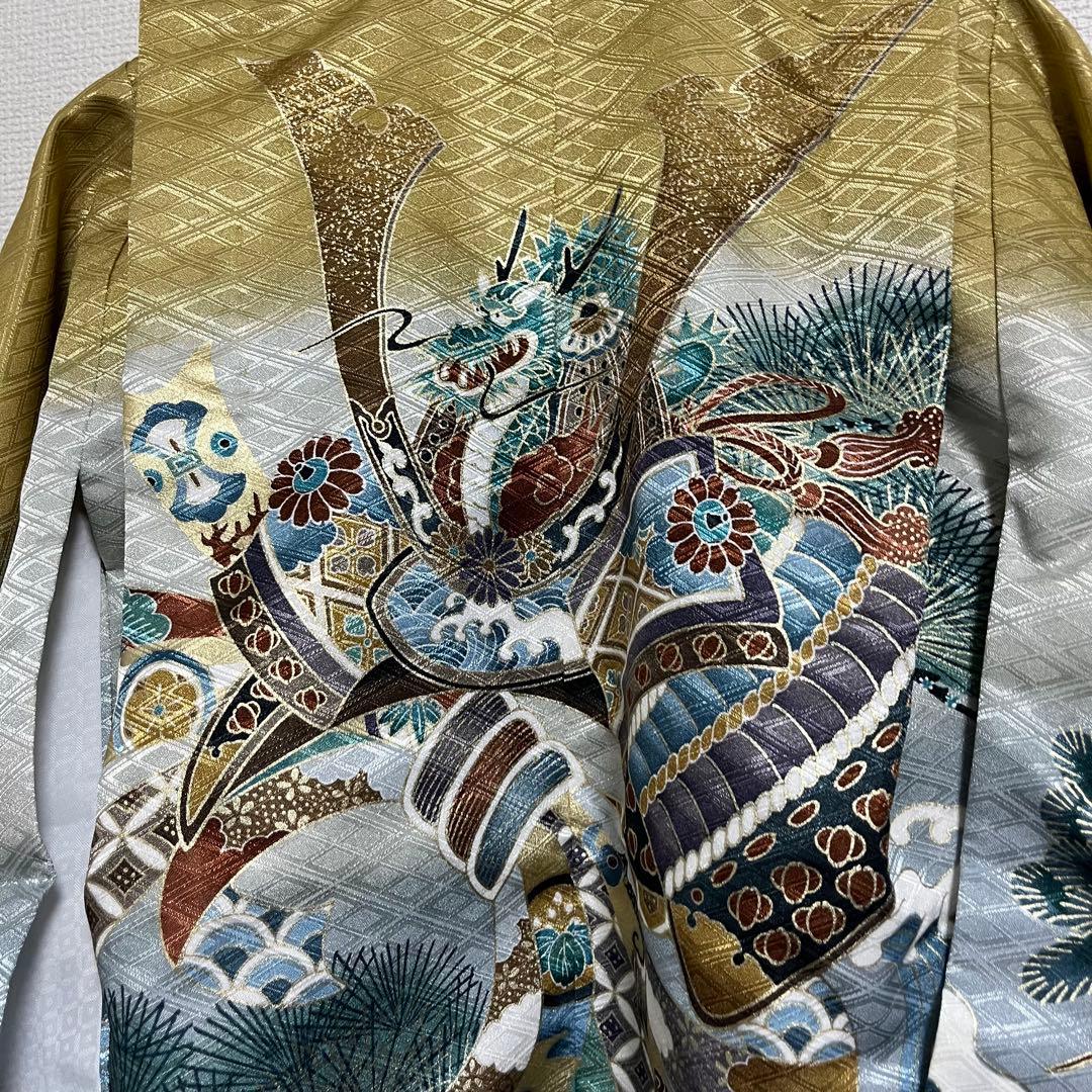 七五三　フルセット12点　男の子 5歳　龍　ゴールド　前撮り